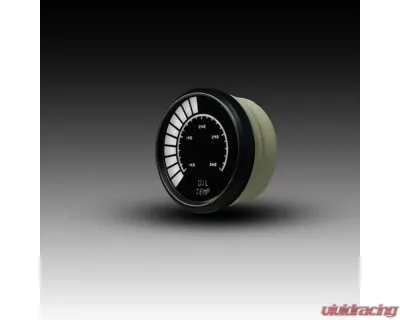 Intellitronix 2 1/16" Black Bezel Analog Bargraph Oil Temp Gauge - B9108W