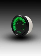 Intellitronix 2 1/16" 160-240 Degrees F Black Bezel Analog Bargraph Water Temp Gauge                                     - B9113G - Image 2