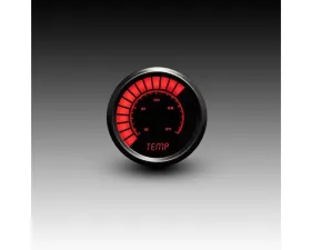 Intellitronix 2 1/16" 160-240 Degrees F Black Bezel Analog Bargraph Water Temp Gauge