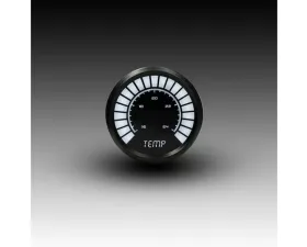 Intellitronix 2 1/16" 160-240 Degrees F Black Bezel Analog Bargraph Water Temp Gauge