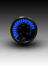 Intellitronix 2 1/16" 0 to 80 PSI Black Bezel Analog Bargraph Oil Pressure Gauge                                     - B9114B - Image 3