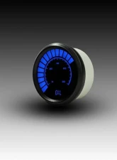 Intellitronix 2 1/16" 0 to 80 PSI Black Bezel Analog Bargraph Oil Pressure Gauge                                     - B9114B - Image 2