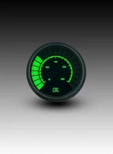 Intellitronix 2 1/16" 0 to 80 PSI Black Bezel Analog Bargraph Oil Pressure Gauge                                     - B9114G - Image 3
