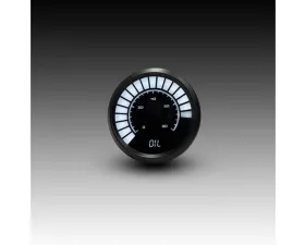 Intellitronix 2 1/16" 0 to 80 PSI Black Bezel Analog Bargraph Oil Pressure Gauge