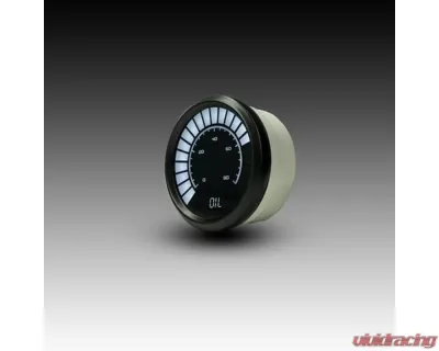 Intellitronix 2 1/16" 0 to 80 PSI Black Bezel Analog Bargraph Oil Pressure Gauge - B9114W