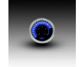 Intellitronix 2 1/16" 12 to 16 Volts Chrome Bezel Analog Bargraph Voltmeter