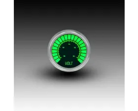 Intellitronix 2 1/16" 12 to 16 Volts Chrome Bezel Analog Bargraph Voltmeter