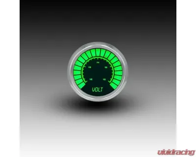 Intellitronix 2 1/16" 12 to 16 Volts Chrome Bezel Analog Bargraph Voltmeter - BS9015G
