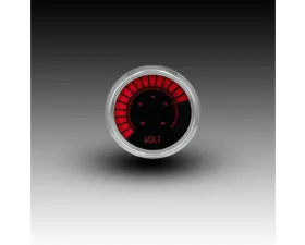 Intellitronix 2 1/16" 12 to 16 Volts Chrome Bezel Analog Bargraph Voltmeter