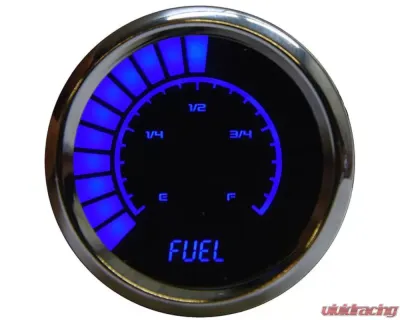 Intellitronix 2 1/16" Programmable Chrome Bezel Analog Bargraph Fuel Gauge GM | Ford | Chrysler - BS9016B