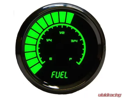 Intellitronix 2 1/16" Programmable Chrome Bezel Analog Bargraph Fuel Gauge GM | Ford | Chrysler - BS9016G