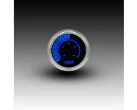Intellitronix 2 1/16" 160-240 Degrees F Chrome Bezel Analog Bargraph Water Temp Gauge