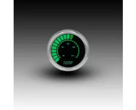 Intellitronix 2 1/16" 160-240 Degrees F Chrome Bezel Analog Bargraph Water Temp Gauge