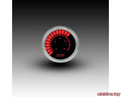 Intellitronix 2 1/16" 160-240 Degrees F Chrome Bezel Analog Bargraph Water Temp Gauge - BS9113R