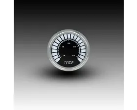 Intellitronix 2 1/16" 160-240 Degrees F Chrome Bezel Analog Bargraph Water Temp Gauge