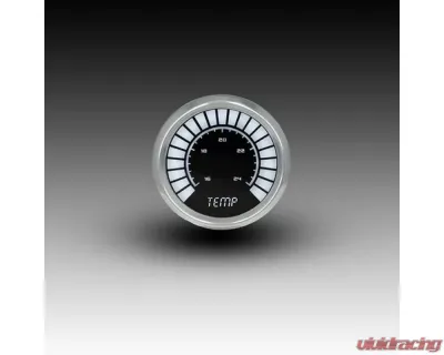 Intellitronix 2 1/16" 160-240 Degrees F Chrome Bezel Analog Bargraph Water Temp Gauge - BS9113W