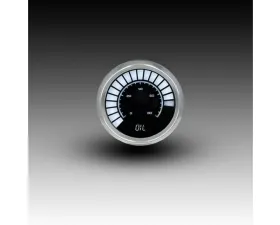 Intellitronix 2 1/16" 0 to 80 PSI Chrome Bezel Analog Bargraph Oil Pressure Gauge