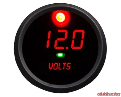 Intellitronix 2 5/8" 7.0 to 25.5 Volts Black Bezel Digital Voltmeter - C9015R