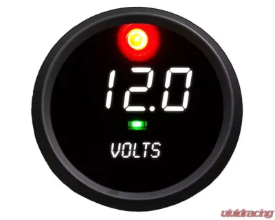 Intellitronix 2 5/8" 7.0 to 25.5 Volts Black Bezel Digital Voltmeter - C9015W