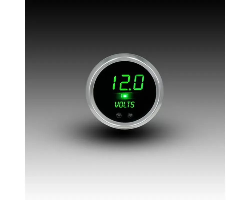 Intellitronix 2 5/8" 7.0 to 25.5 Volts Chrome Bezel Digital Voltmeter - CS9015G