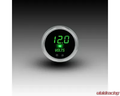 Intellitronix 2 5/8" 7.0 to 25.5 Volts Chrome Bezel Digital Voltmeter - CS9015G
