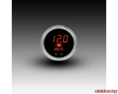 Intellitronix 2 5/8" 7.0 to 25.5 Volts Chrome Bezel Digital Voltmeter - CS9015R