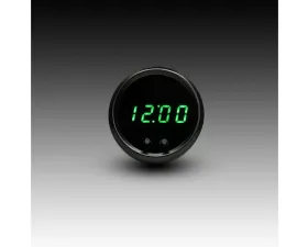 Intellitronix 2 1/16" Black Bezel Programmable Digital Clock w/2 Push Buttons