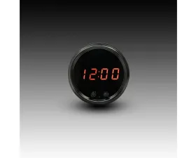 Intellitronix 2 1/16" Black Bezel Programmable Digital Clock w/2 Push Buttons