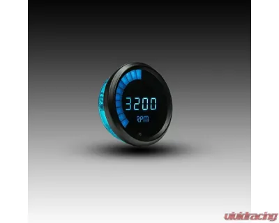 Intellitronix 3 3/8" 9900 Rpm 4-6-8 Cyl Black Bezel Digital Bargraph Memory Tachometer w/Peak Rpm Recall - M9001B