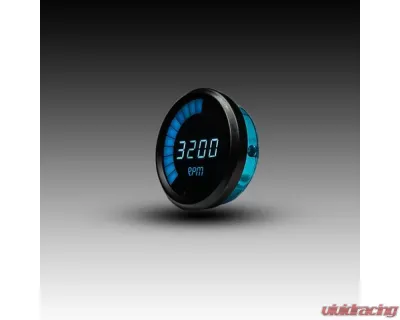 Intellitronix 3 3/8" 9900 Rpm 4-6-8 Cyl Black Bezel Digital Bargraph Memory Tachometer w/Peak Rpm Recall - M9001B