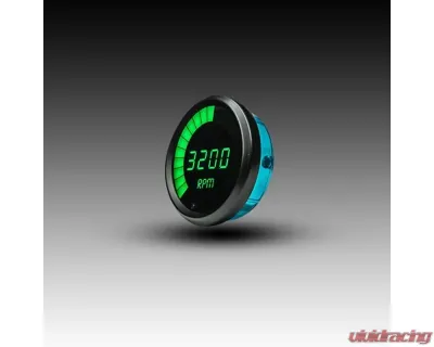 Intellitronix 3 3/8" 9900 Rpm 4-6-8 Cyl Black Bezel Digital Bargraph Memory Tachometer w/Peak Rpm Recall - M9001G
