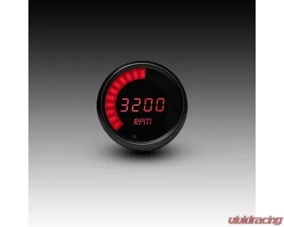 Intellitronix 3 3/8" 9900 Rpm 4-6-8 Cyl Black Bezel Digital Bargraph Memory Tachometer w/Peak Rpm Recall - M9001R