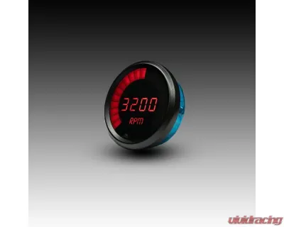 Intellitronix 3 3/8" 9900 Rpm 4-6-8 Cyl Black Bezel Digital Bargraph Memory Tachometer w/Peak Rpm Recall - M9001R