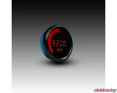 Intellitronix 3 3/8" 9900 Rpm 4-6-8 Cyl Black Bezel Digital Bargraph Memory Tachometer w/Peak Rpm Recall - M9001R