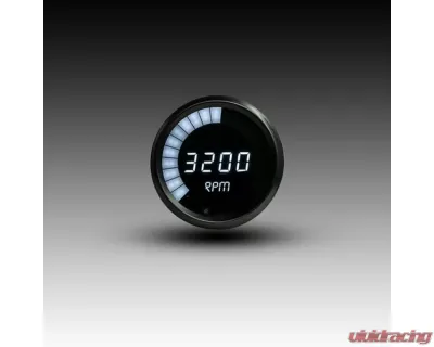 Intellitronix 3 3/8" 9900 Rpm 4-6-8 Cyl Black Bezel Digital Bargraph Memory Tachometer w/Peak Rpm Recall - M9001W