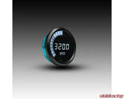 Intellitronix 3 3/8" 9900 Rpm 4-6-8 Cyl Black Bezel Digital Bargraph Memory Tachometer w/Peak Rpm Recall - M9001W