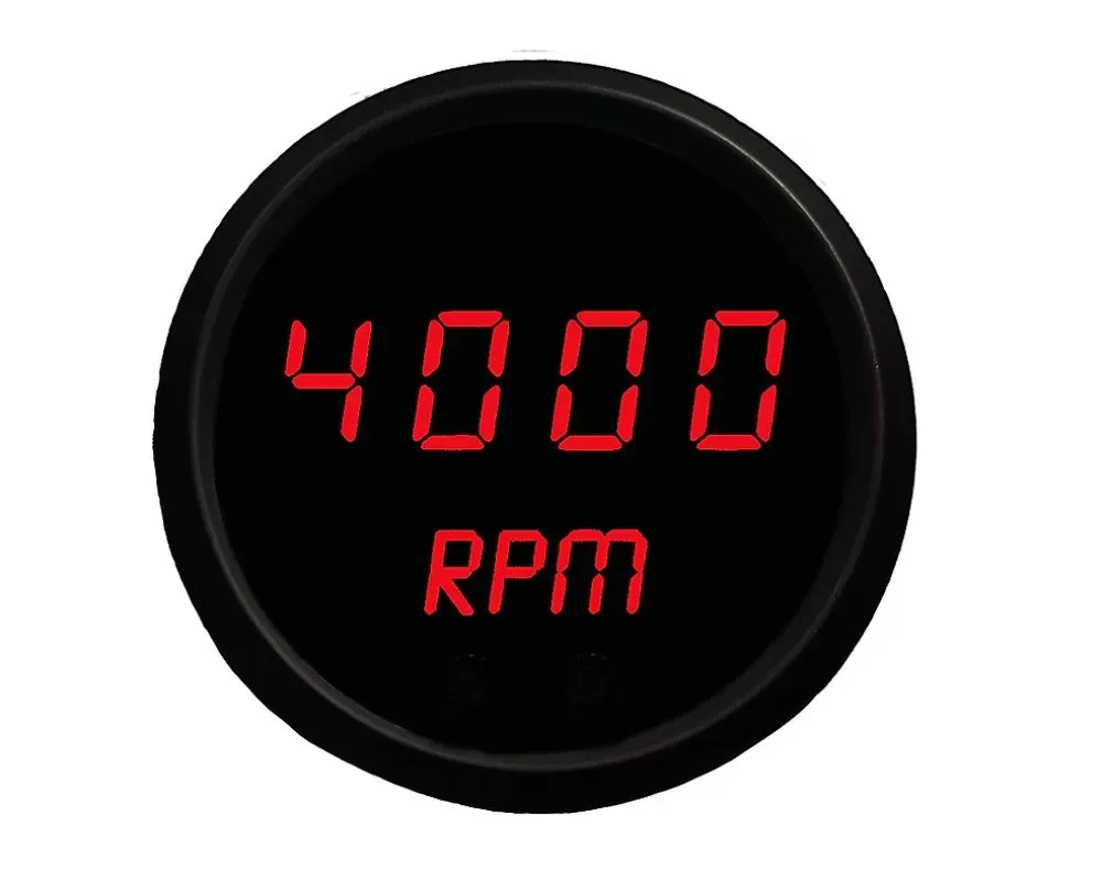 Intellitronix 2 1/16" Black Bezel Programmable Digital Tachometer - M9002R