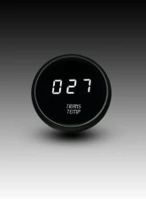 Intellitronix 2 1/16" Black Bezel Digital Transmission Temperature Gauge                                     - M9107W - Image 3