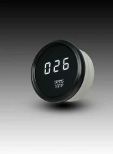 Intellitronix 2 1/16" Black Bezel Digital Transmission Temperature Gauge                                     - M9107W - Image 2