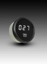 Intellitronix 2 1/16" Black Bezel Digital Transmission Temperature Gauge                                     - M9107W - Image 3