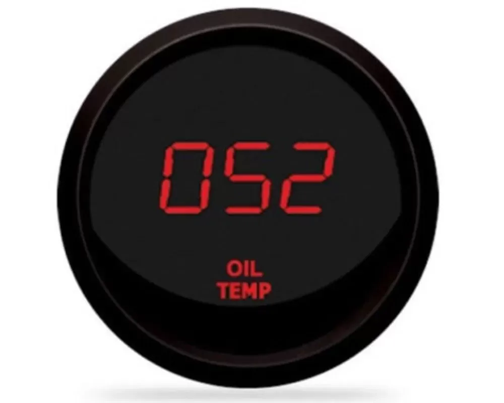 Intellitronix 2 1/16" Black Bezel Digital Oil Temperature Gauge - M9108R