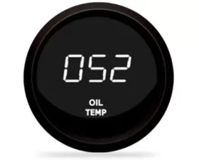 Intellitronix 2 1/16" Black Bezel Digital Oil Temperature Gauge