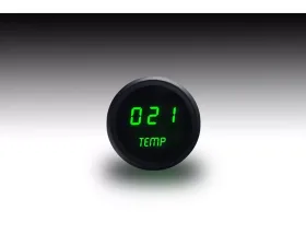Intellitronix 2 1/16" Black Bezel Digital Water Temperature Gauge