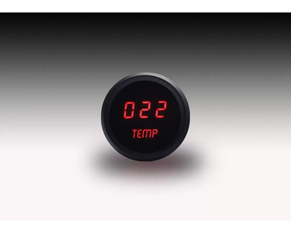 Intellitronix 2 1/16" Black Bezel Digital Water Temperature Gauge - M9113R