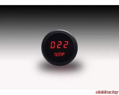 Intellitronix 2 1/16" Black Bezel Digital Water Temperature Gauge - M9113R