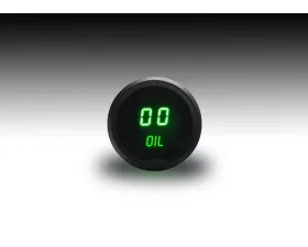 Intellitronix 2 1/16" Black Bezel Digital Oil Pressure Gauge