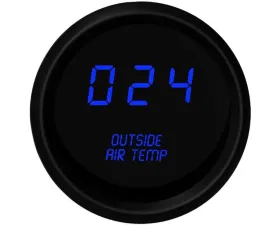 Intellitronix 2 1/16" Black Bezel Digital Outside Air Temperature Gauge