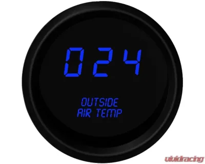 Intellitronix 2 1/16" Black Bezel Digital Outside Air Temperature Gauge - M9123B