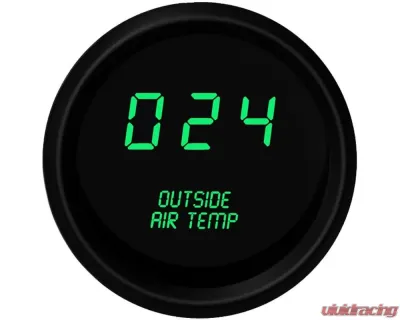 Intellitronix 2 1/16" Black Bezel Digital Outside Air Temperature Gauge - M9123G