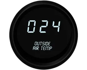 Intellitronix 2 1/16" Black Bezel Digital Outside Air Temperature Gauge